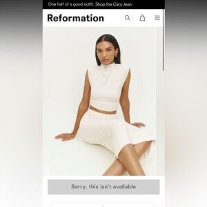 Reformation Foster Knit Two Piece